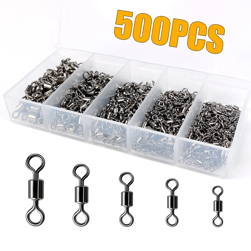 Ice Fishing Tip Up - Fishing Swivels Kit Ball Bearing Rolling