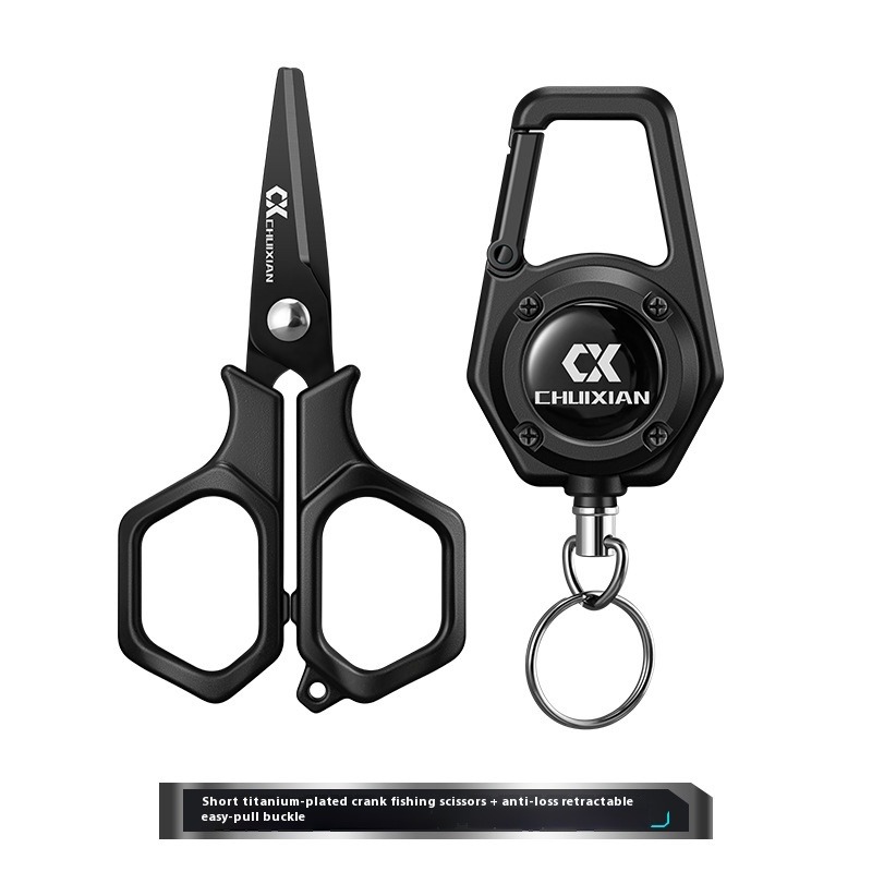Ice Fishing Tip Up - QAJTAO Portable Titanium Plated Fishing Scissors