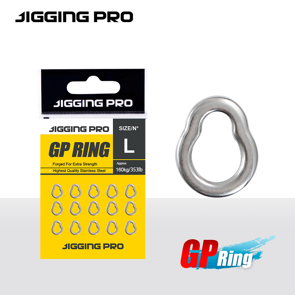 JIGGING PRO 15Pcs GP Solid Rin - Fishing Equipment For Beginners 评论和价格