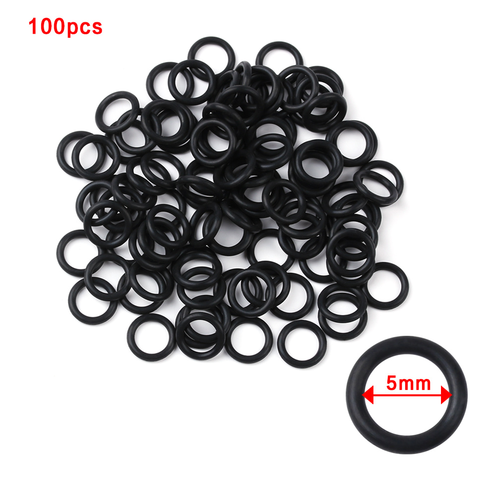 100 PCs Black Rubber O-Rings S - Fishing Equipment For Beginners 评论和价格
