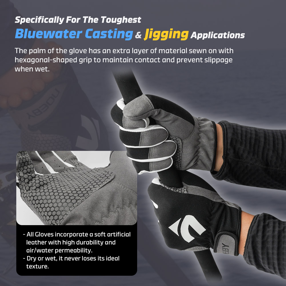 NOEBY Fishing Gloves Non-slip  - Fishing Rod Glove 评论和价格