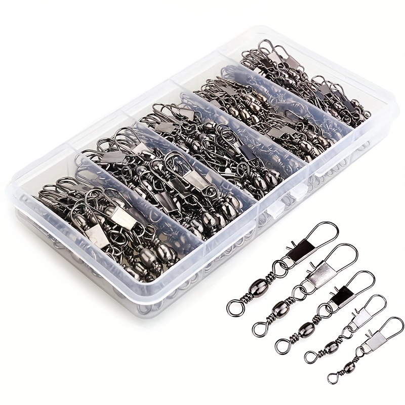 50/200pcs Barrel Snap Swivel F - Ice Fishing Tip Up 评论和价格