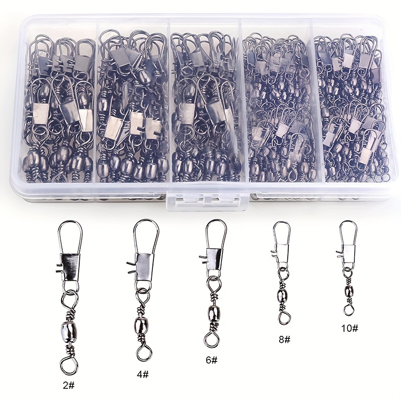 50/200pcs Barrel Snap Swivel F - Ice Fishing Tip Up 评论和价格