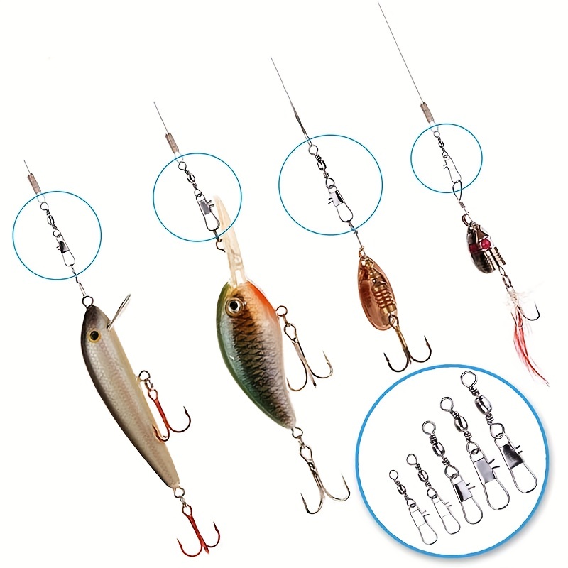 50/200pcs Barrel Snap Swivel F - Ice Fishing Tip Up 评论和价格